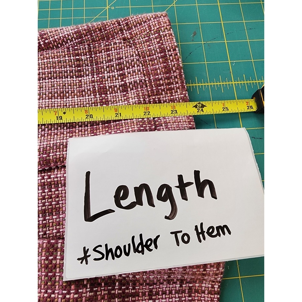 Jaclyn Smith Pink Tweed Blazer Office Preppy Jacket Elle Woods Professional 10 - Picture 7 of 8